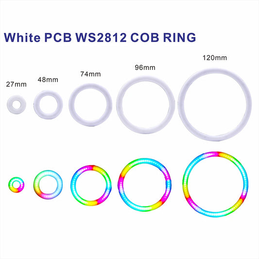 WS2812B LED Pixel Ring 18/36/54/72/90Leds Individually Addressable WS2811 Built-in IC Smart DC5V Rgb FCOB PCB