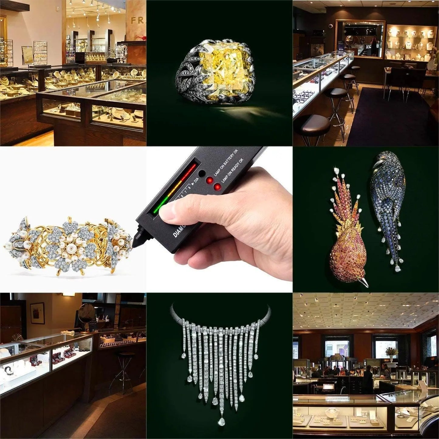 Diamond Tester High Accuracy Diamond Tester Pen Jewelry Diamond Tester Professional Diamond Selector Diamond Tester Kit