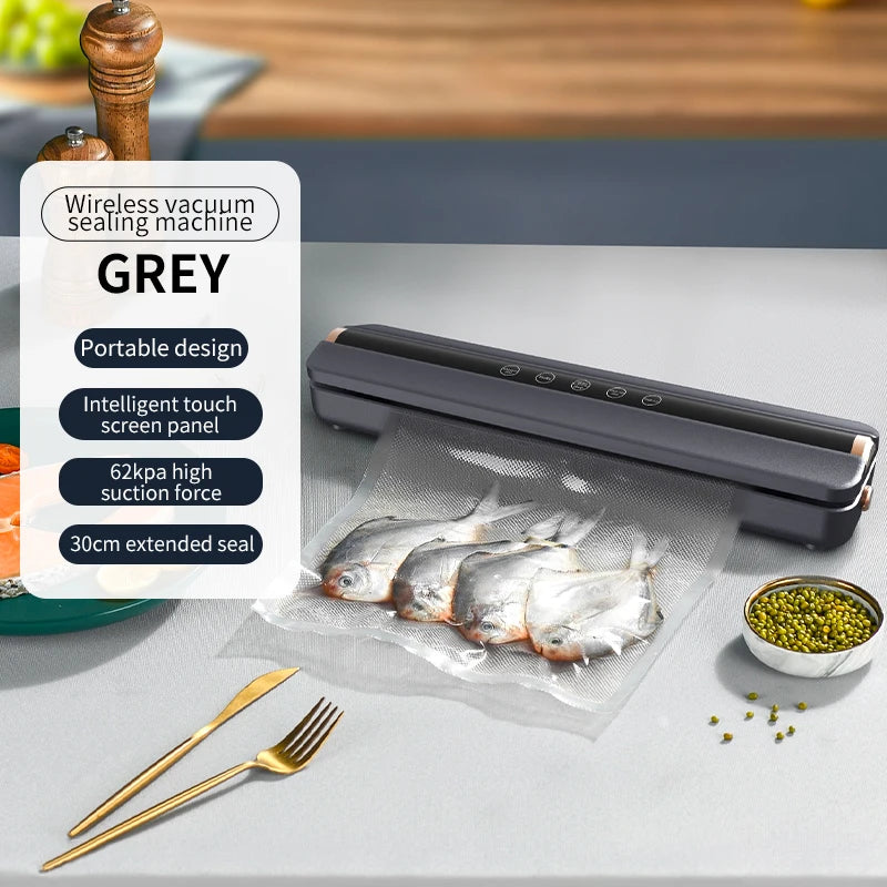 Wireless Fully Automatic Vacuum Sealing Machine Both Dry And Wet Oil Powders Fluffiness Tapping and Single Sealing
