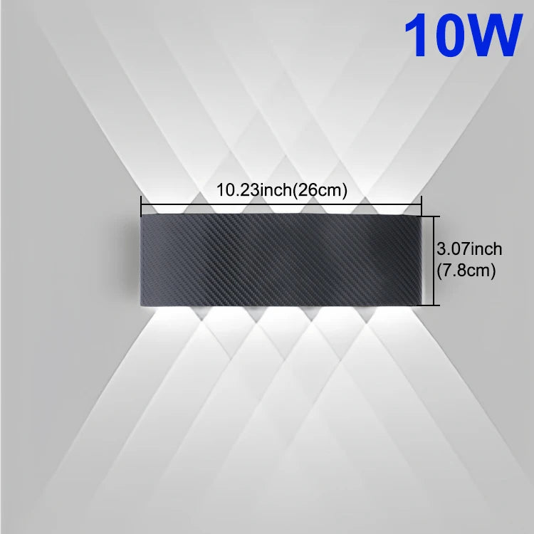 Modern Outdoor Wall Lamp Waterproof LED Wall lamp AC85-265V 6W 10W Decoration lamps For Bedroom Aisle Gallery Living Room