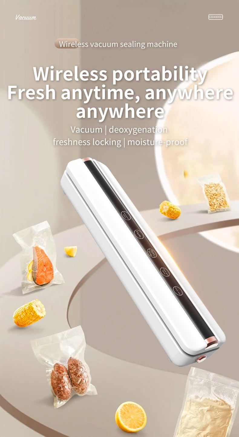 Wireless Fully Automatic Vacuum Sealing Machine Both Dry And Wet Oil Powders Fluffiness Tapping and Single Sealing