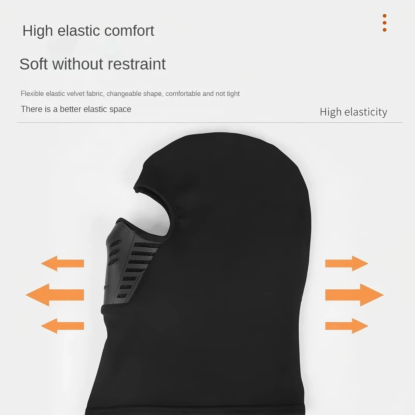 Winter Thermal Motorcycle Mask Windproof Balaclava Cap Face Cover Fleece for Ski Cycling Riding Warm Dustproof Full Face Mask