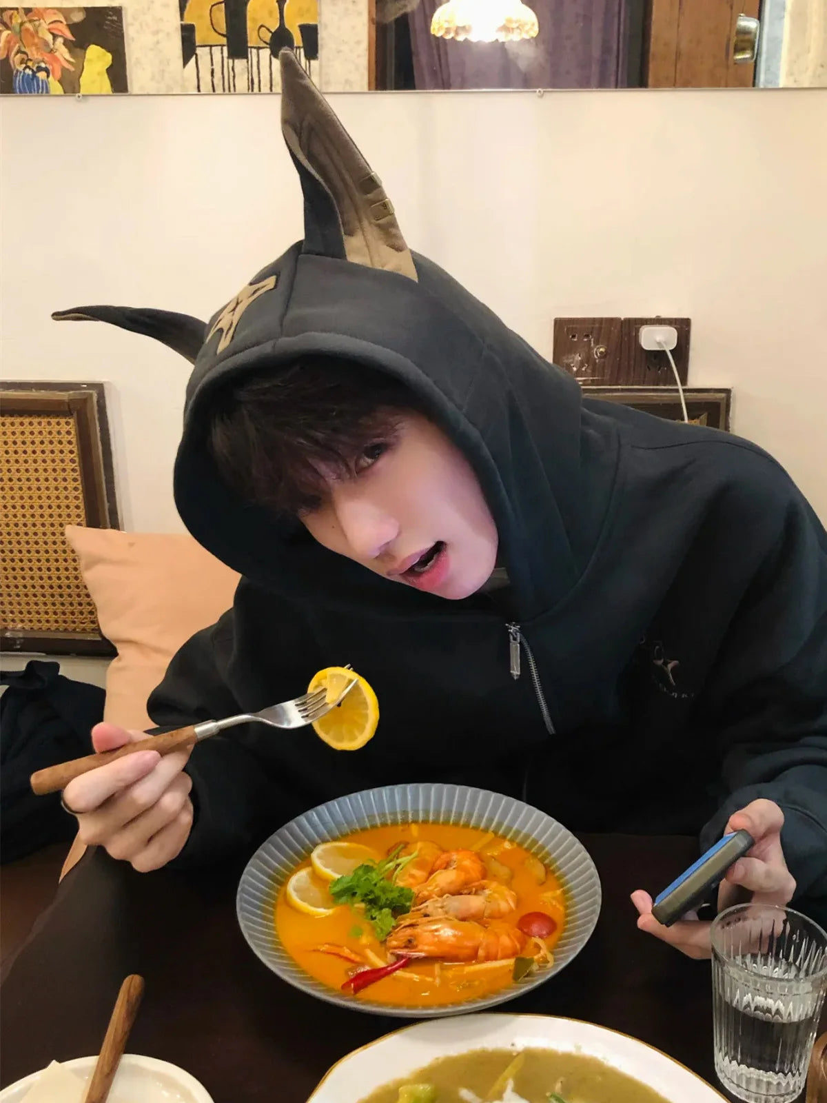 American Doberman Hoodie Men's Trendy Street Hiphop Coat Autumn Rascal Handsome Zipper Cardigan Loose Hip Hop Unisex Coat