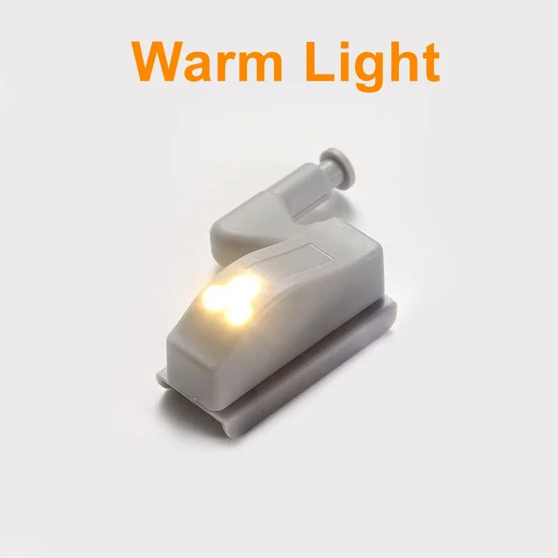 10PCS LED Inner Hinge Sensor Light Closet Wardrobe Night Lights for Living Room Kitchen Bedroom Cupboard Hinge Switch Light