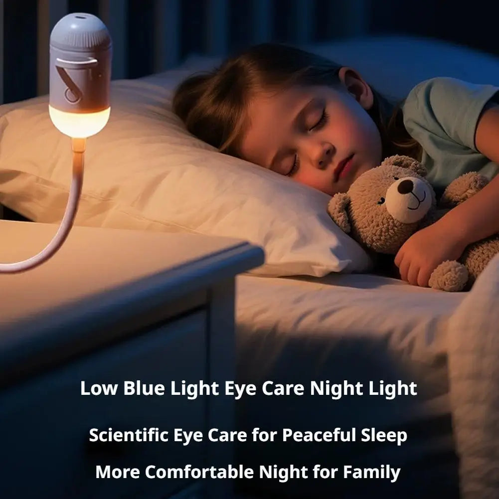 2-in-1 Mini Galaxy Star Projector Night Light USB 360° Rotatable LED Starry Sky Ambient Lamp Sleep Lighting for Bedroom Decor