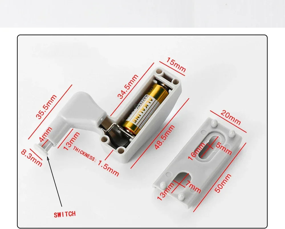 10PCS LED Inner Hinge Sensor Light Closet Wardrobe Night Lights for Living Room Kitchen Bedroom Cupboard Hinge Switch Light