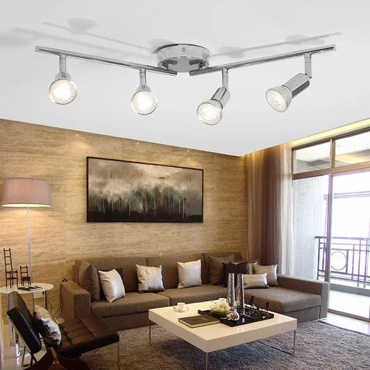 Modern ceiling light Adjustable Rotatable Ceiling lamp GU10 LED Bulb Bar Lamp Wall Sconces Living Room Cabinet bedroom lamp