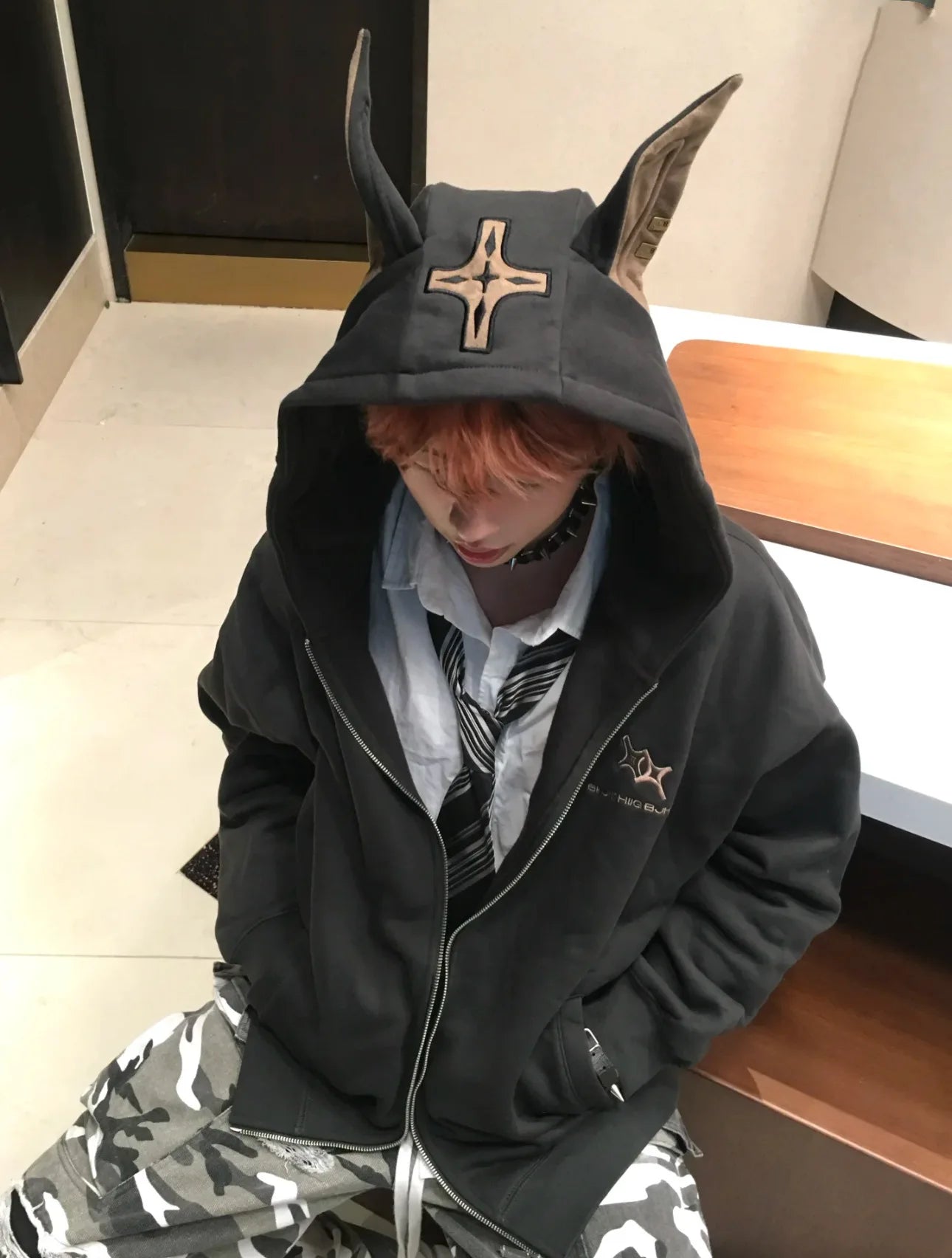 American Doberman Hoodie Men's Trendy Street Hiphop Coat Autumn Rascal Handsome Zipper Cardigan Loose Hip Hop Unisex Coat