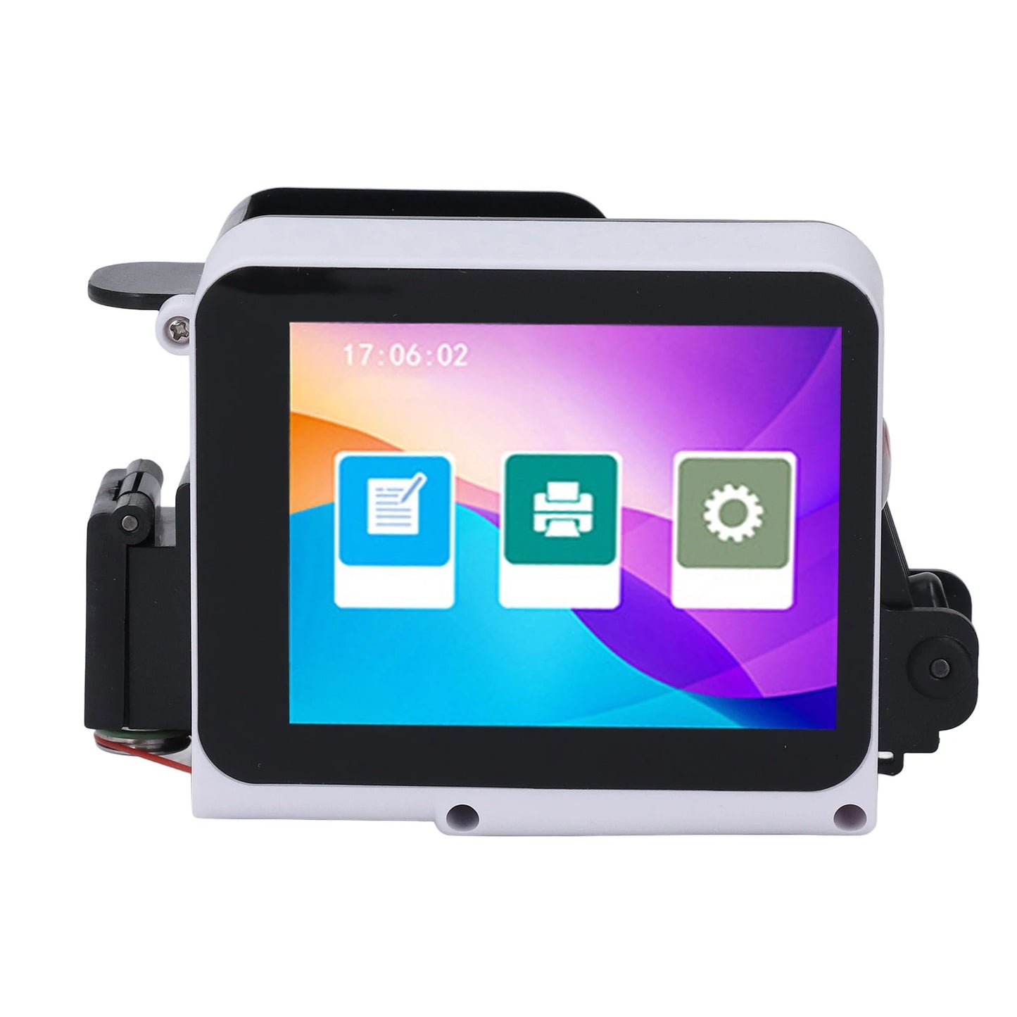 Handheld Printer 300-600dpi Adjustable USB 3.5mm Interface Mini Inkjet Printer for Batch Serial Number for Plastic Wood Fabric