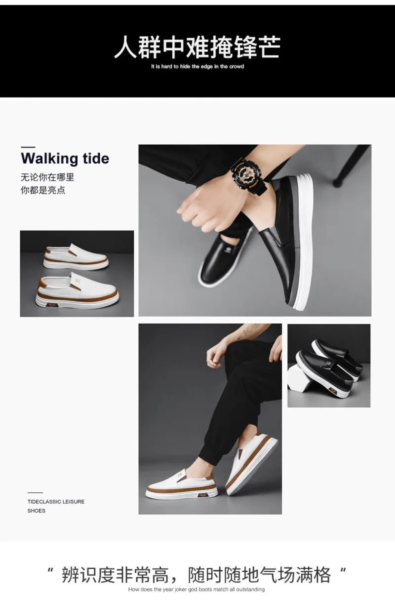 Men's Loafers Fashion Handmade Leather Shoes Luxury Brand Casual Shoe Classics Business Men's Dress Shoes Slip on Driving Shoes