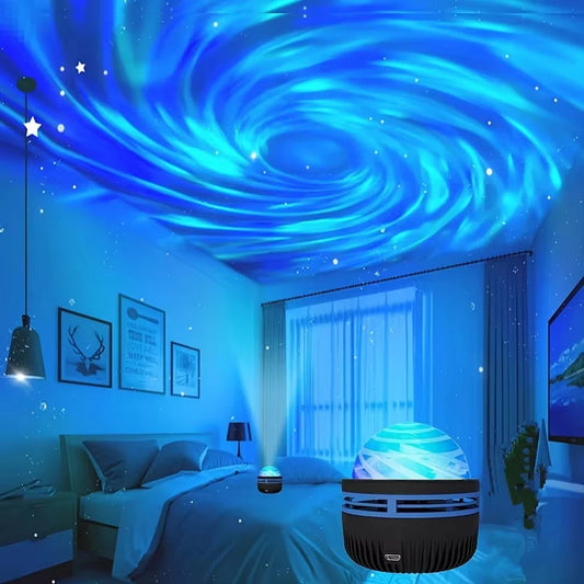 LED Galaxy Projector, Light Colorful Galaxy, Sky Projector, Bedroom Night Light Room Decoration, Christmas Party Decoration.