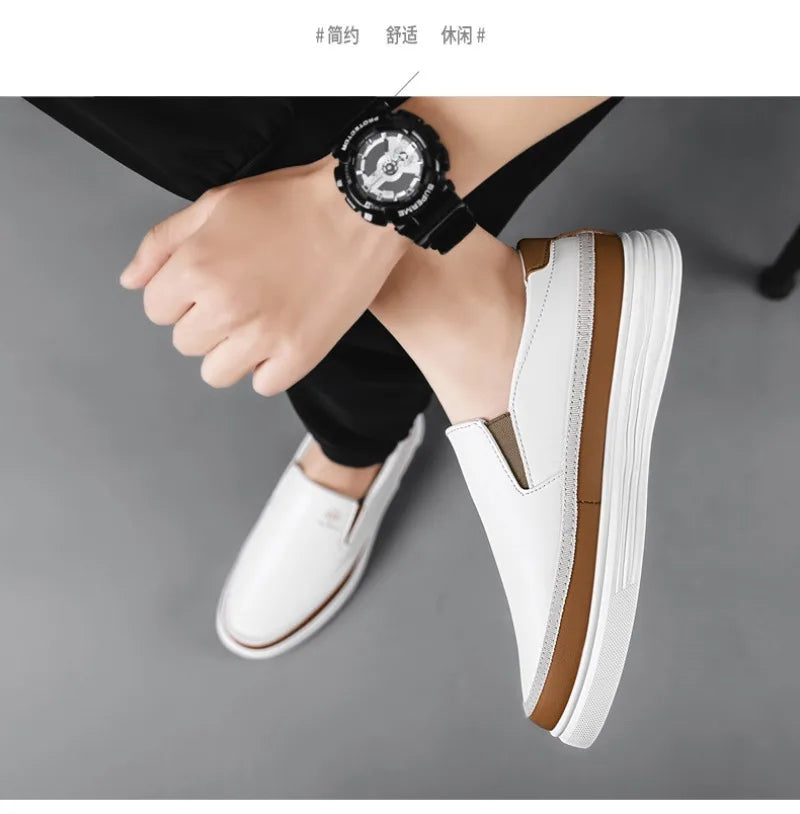 Men's Loafers Fashion Handmade Leather Shoes Luxury Brand Casual Shoe Classics Business Men's Dress Shoes Slip on Driving Shoes