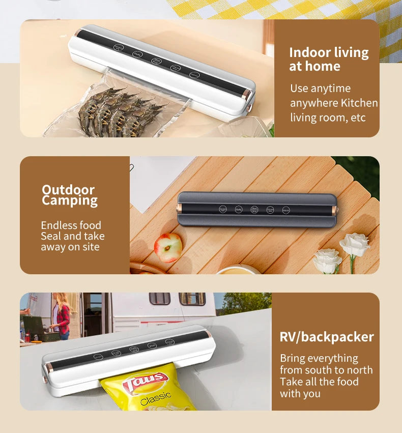 Wireless Fully Automatic Vacuum Sealing Machine Both Dry And Wet Oil Powders Fluffiness Tapping and Single Sealing