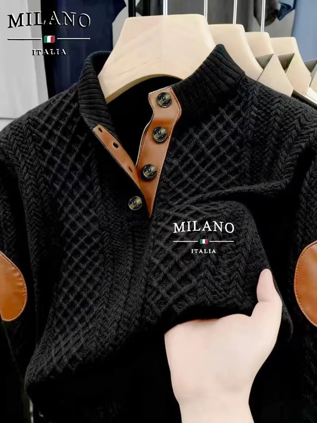 Men's Fashionable Hoodie Warm Material Solid Color Pattern Casual Wear for Autumn Winter Can Be Worn outside Or inside