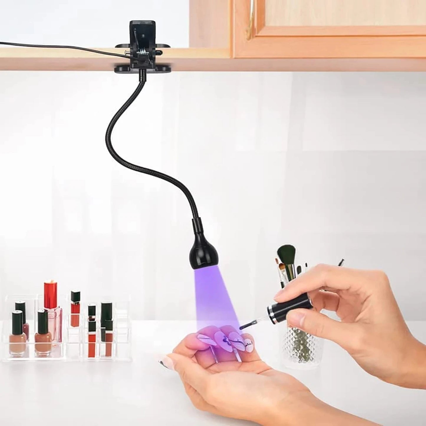 Led Ultraviolet Lights UV Nail Lamp 395nm UV Led Desk Lamp Black Light Manicure Dryer UV Curing Light USB Portable Clamp