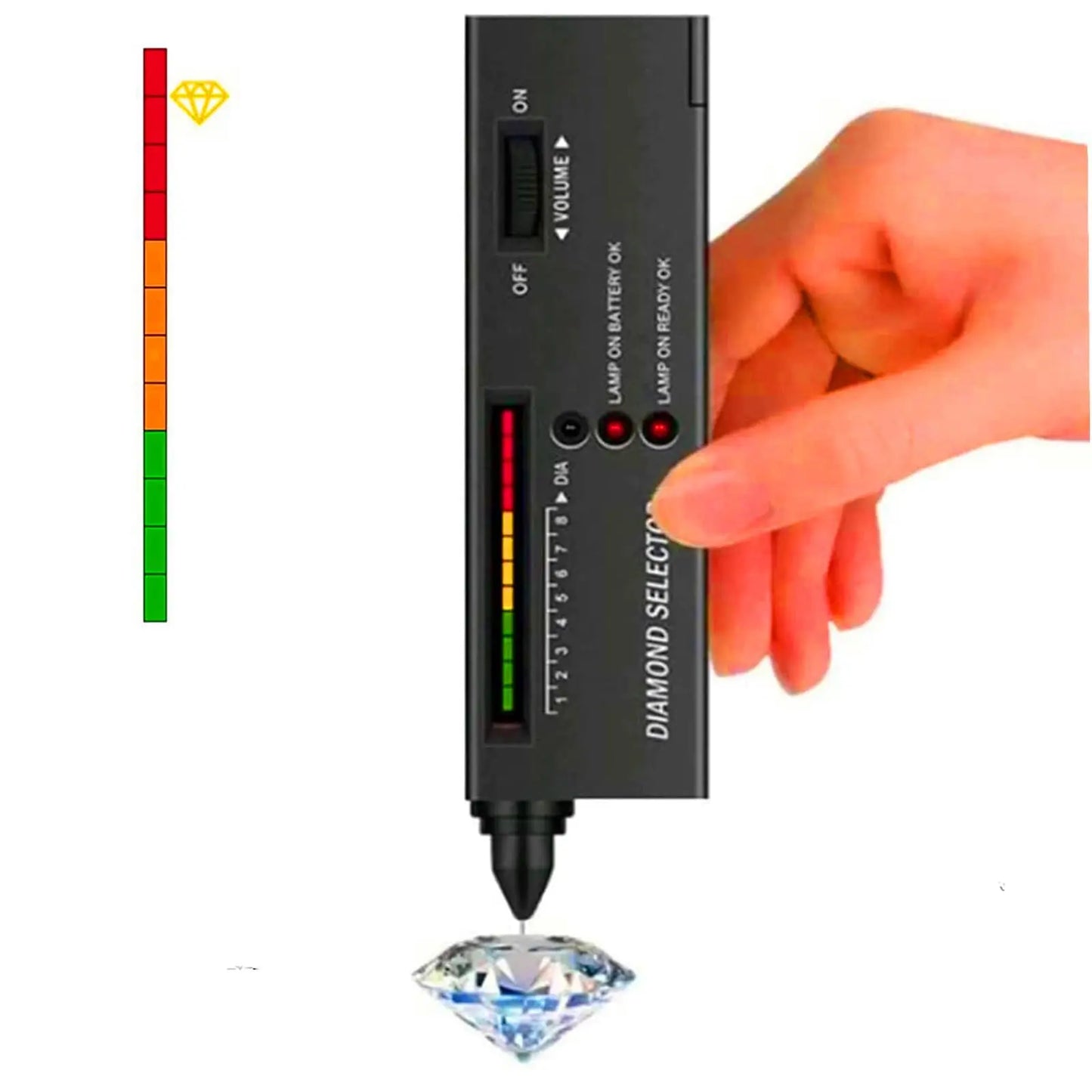 Diamond Tester High Accuracy Diamond Tester Pen Jewelry Diamond Tester Professional Diamond Selector Diamond Tester Kit