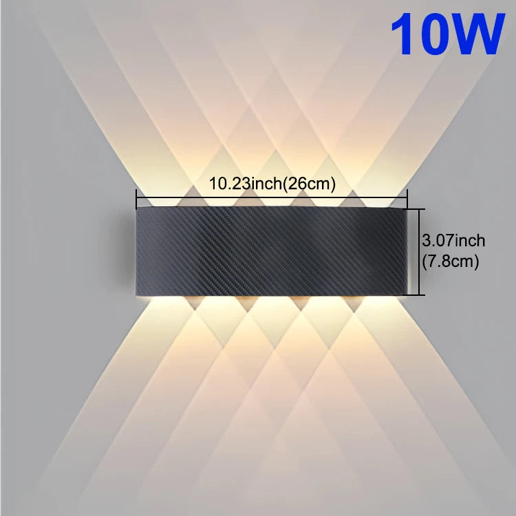 Modern Outdoor Wall Lamp Waterproof LED Wall lamp AC85-265V 6W 10W Decoration lamps For Bedroom Aisle Gallery Living Room