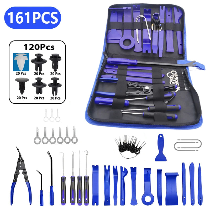 Auto Car Instrument Board Removal Tool Kit Automobile Sound Disassembly Kit Hand Tool Set Crowbar Screwdriver Deluxe Toolkit