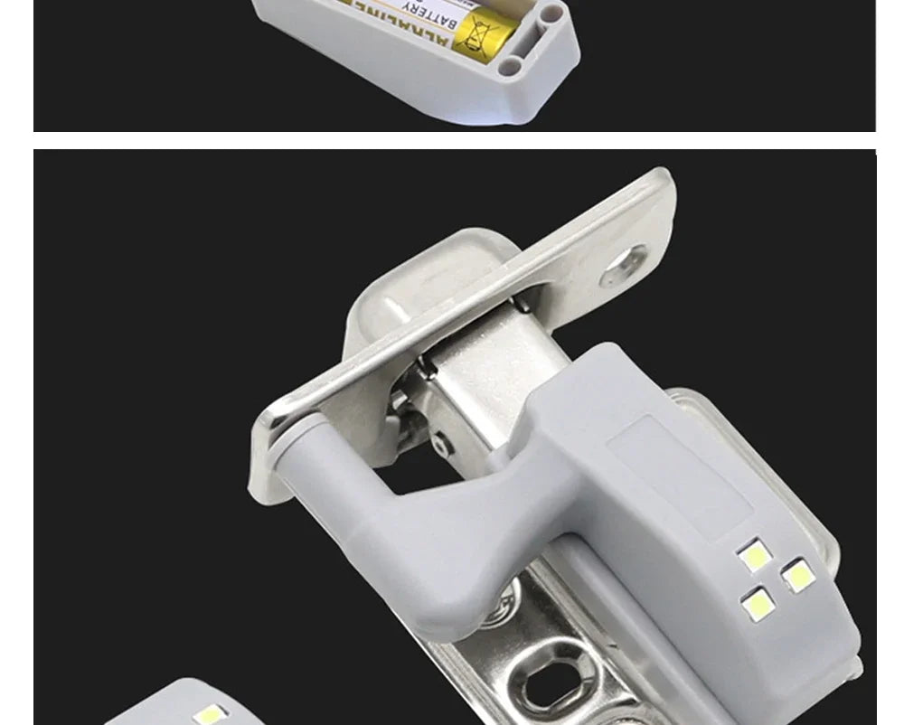 10PCS LED Inner Hinge Sensor Light Closet Wardrobe Night Lights for Living Room Kitchen Bedroom Cupboard Hinge Switch Light