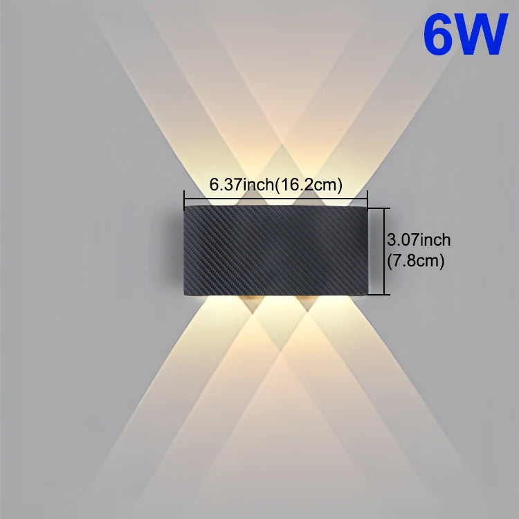 Modern Outdoor Wall Lamp Waterproof LED Wall lamp AC85-265V 6W 10W Decoration lamps For Bedroom Aisle Gallery Living Room