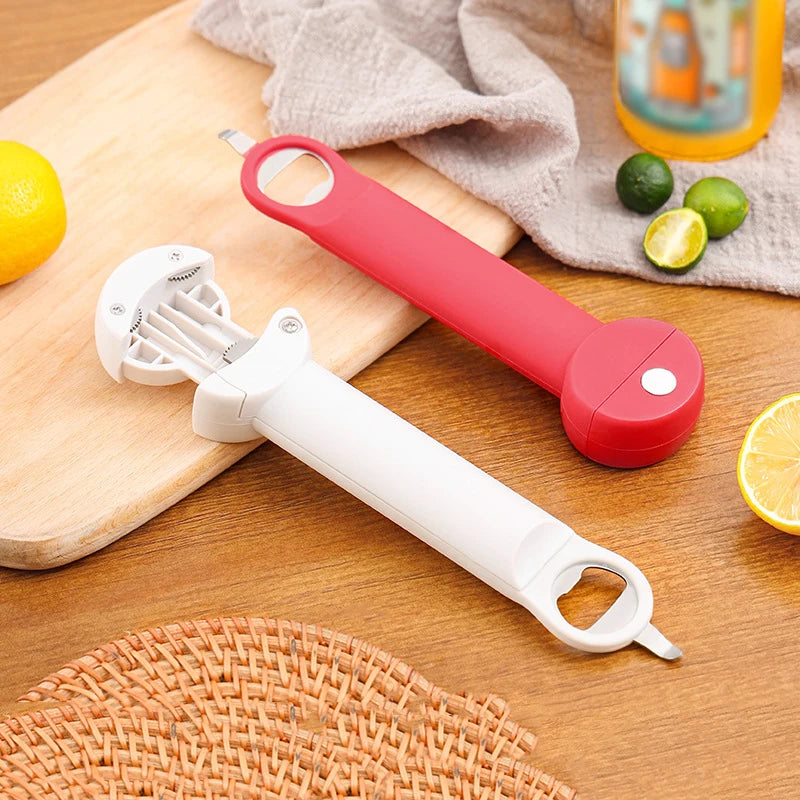 Adjustable Multifunctional Can Opener Jar Lid Gripper New Jar Opener Bottle Opener for Weak Hands Senior Arthritis Kitchen Tool