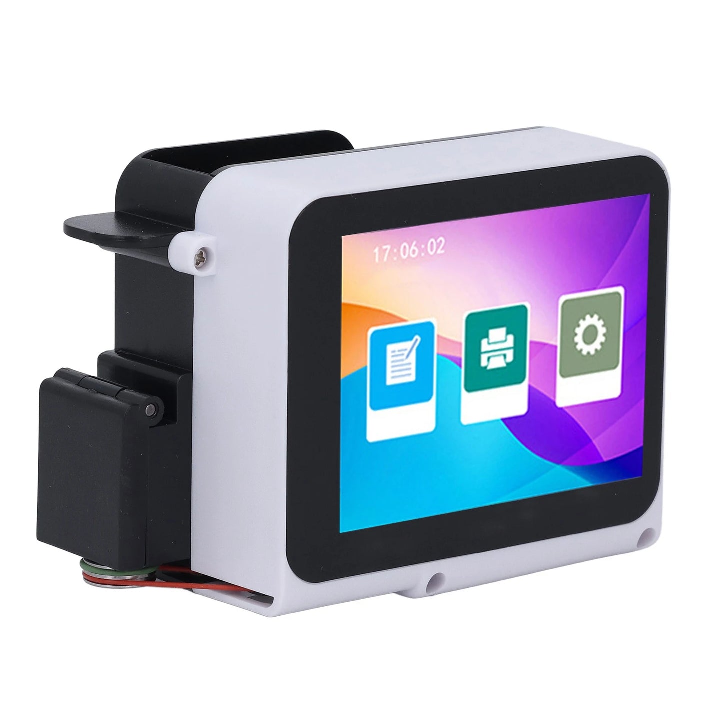 Handheld Printer 300-600dpi Adjustable USB 3.5mm Interface Mini Inkjet Printer for Batch Serial Number for Plastic Wood Fabric