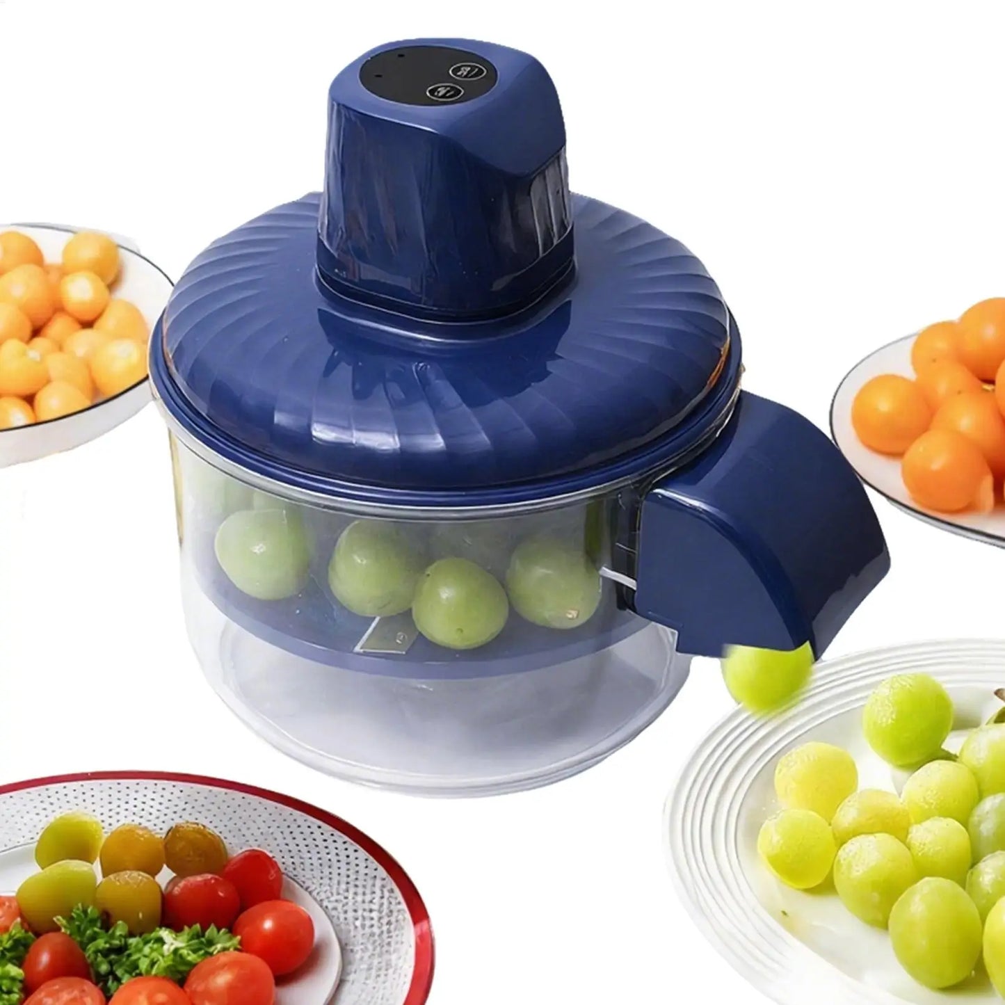 Grape Peeling Machine Kitchen Skin Remover Tool Large Capacity Automatic Peeler for Garlic Grape Potato Tomato Pomegranate Fruit