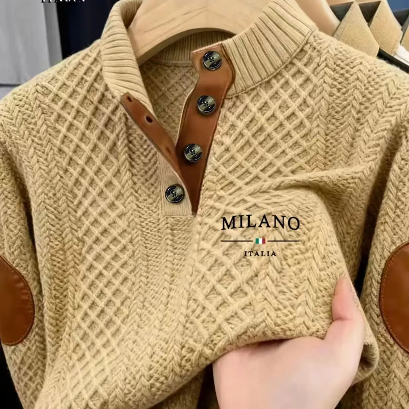 Men's Fashionable Hoodie Warm Material Solid Color Pattern Casual Wear for Autumn Winter Can Be Worn outside Or inside