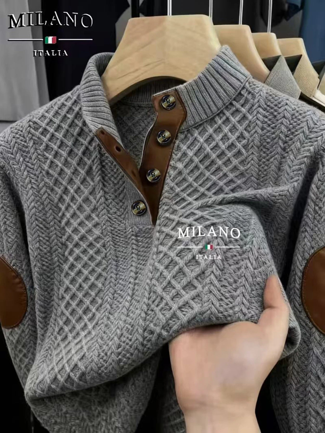 Men's Fashionable Hoodie Warm Material Solid Color Pattern Casual Wear for Autumn Winter Can Be Worn outside Or inside