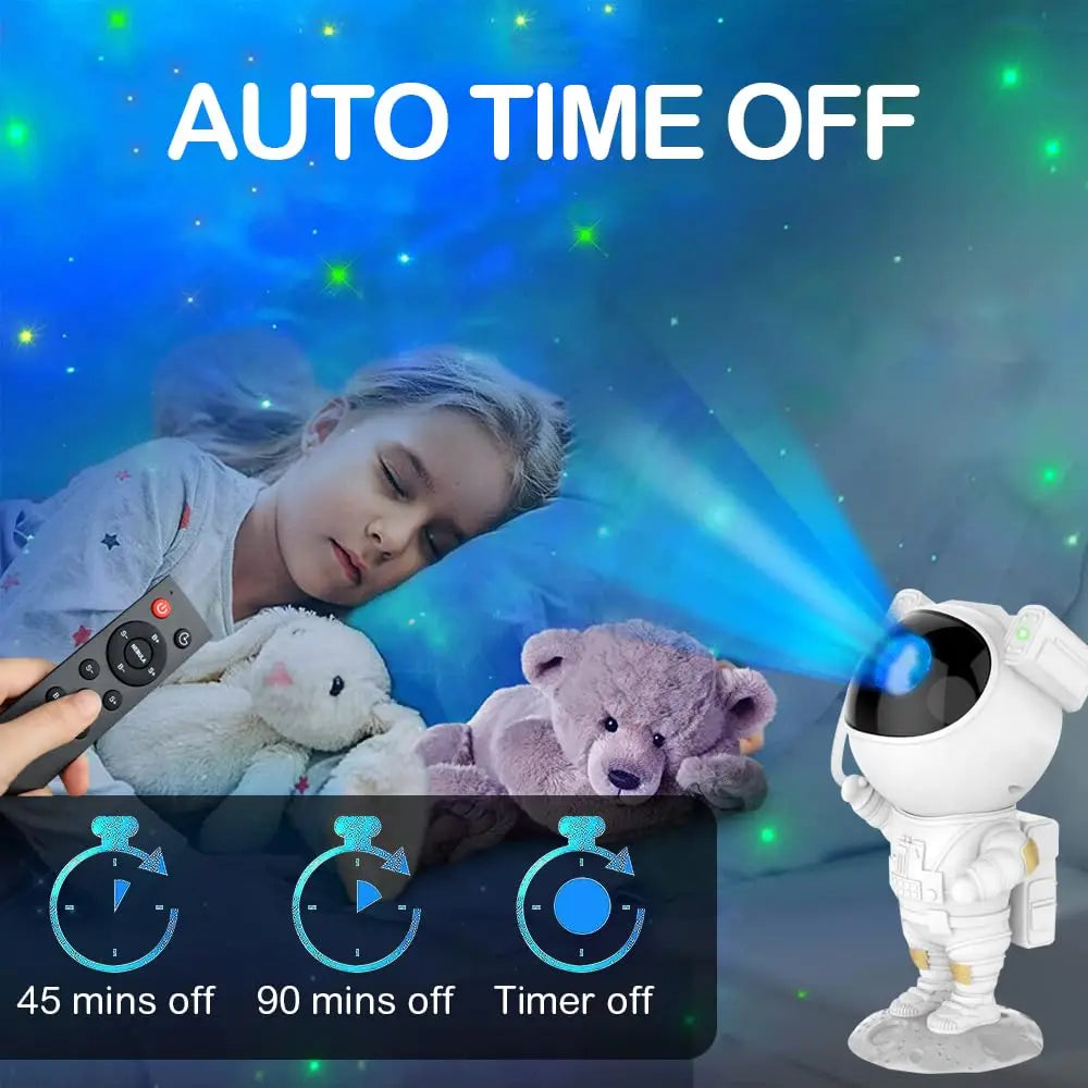 Astronaut Star Projector Night Light 360 Adjustable with Timer and Remote Control for Bedroom Party Birthday Decorations Gifts