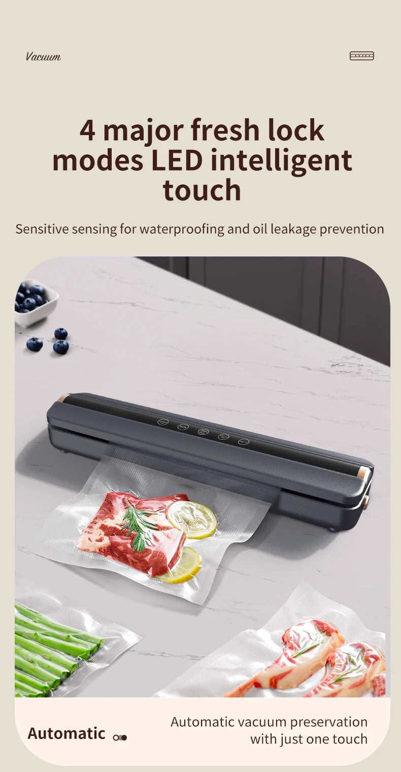 Wireless Fully Automatic Vacuum Sealing Machine Both Dry And Wet Oil Powders Fluffiness Tapping and Single Sealing