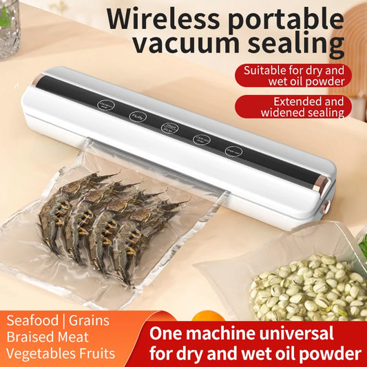 Wireless Fully Automatic Vacuum Sealing Machine Both Dry And Wet Oil Powders Fluffiness Tapping and Single Sealing