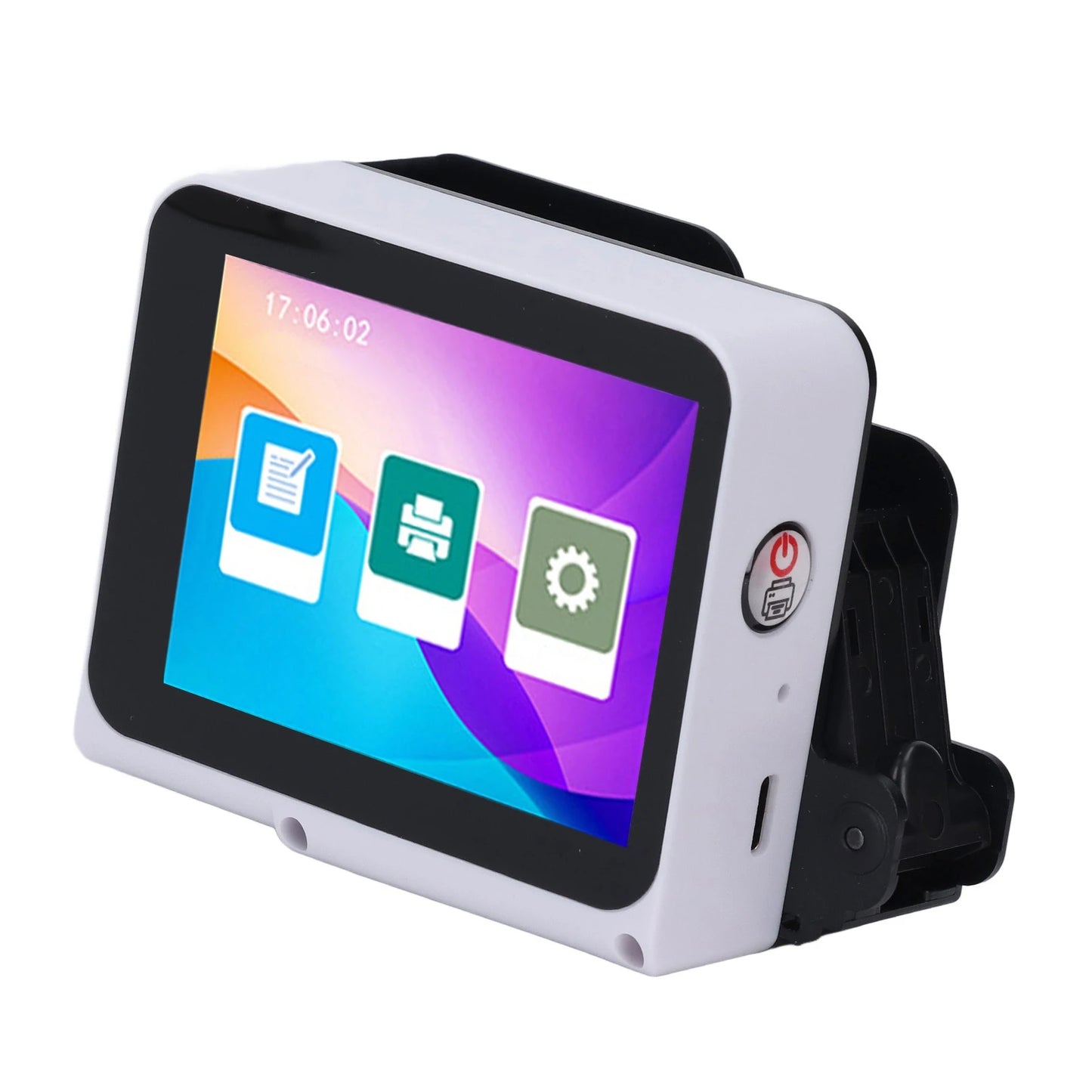 Handheld Printer 300-600dpi Adjustable USB 3.5mm Interface Mini Inkjet Printer for Batch Serial Number for Plastic Wood Fabric