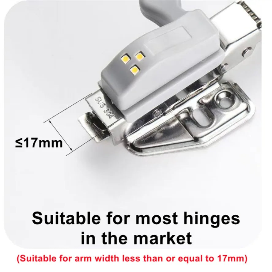 10PCS LED Inner Hinge Sensor Light Closet Wardrobe Night Lights for Living Room Kitchen Bedroom Cupboard Hinge Switch Light