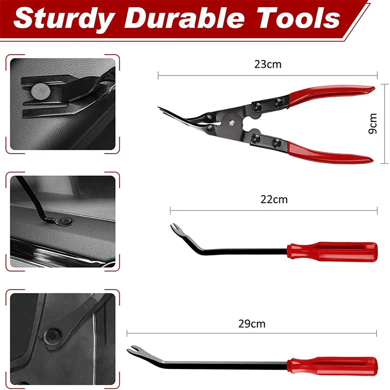 Auto Car Instrument Board Removal Tool Kit Automobile Sound Disassembly Kit Hand Tool Set Crowbar Screwdriver Deluxe Toolkit