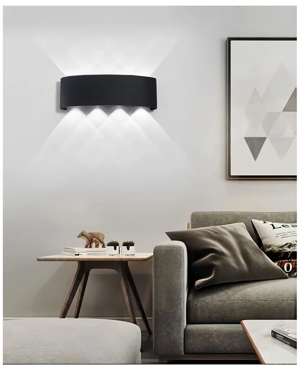 Modern Outdoor Wall Lamp Waterproof LED Wall lamp AC85-265V 6W 10W Decoration lamps For Bedroom Aisle Gallery Living Room