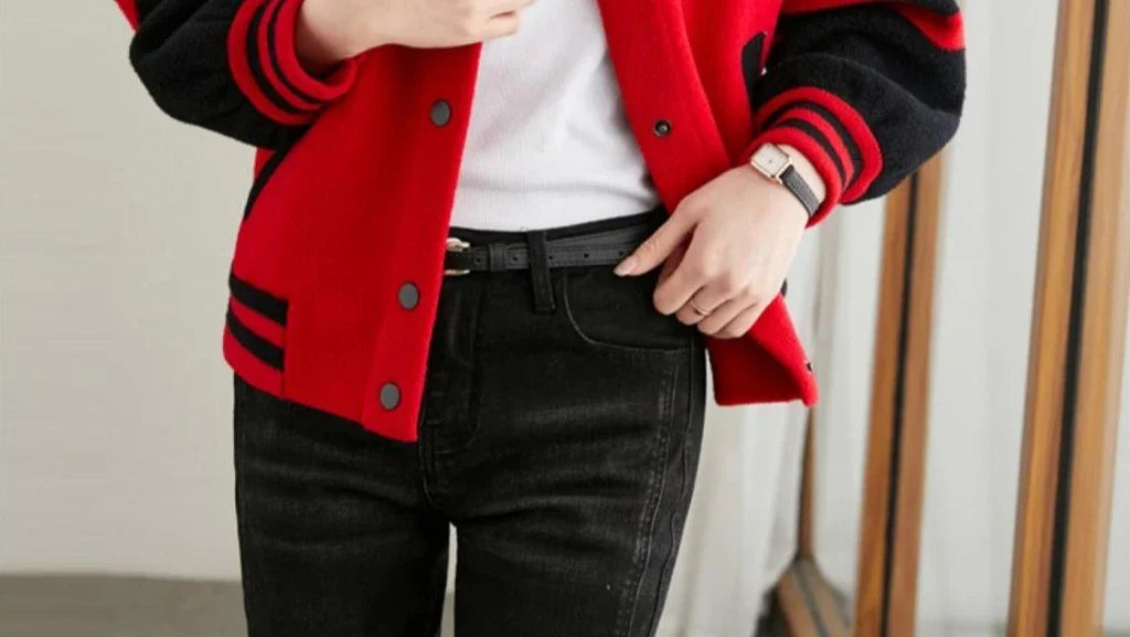 Loose Bomber Jacket for Women New in Short Baseball Aviator Coat Woman Youthful Long Sleeve Harajuku Elegant Sale Demi-season