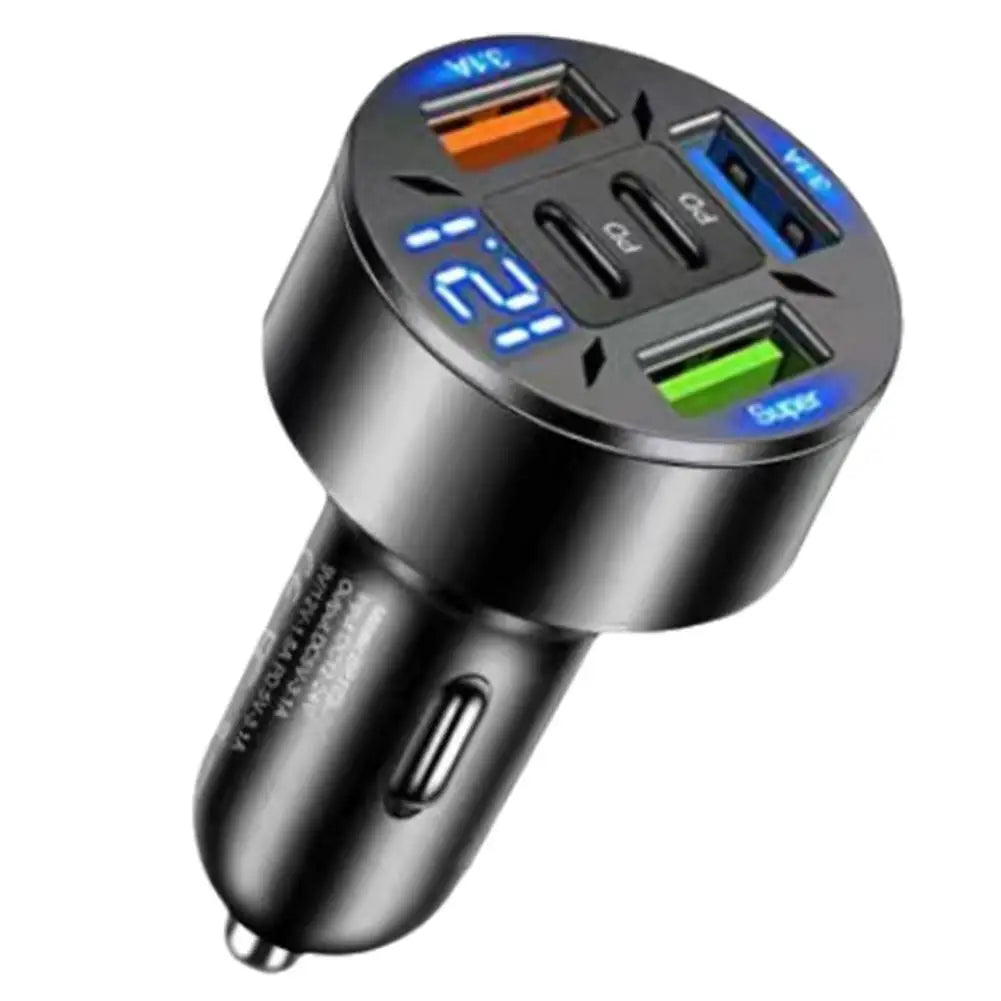 250W 5 Ports Car Charger Fast Charging PD QC3.0 USB C Car Phone Charger Type C Adapter In Car For All Phones