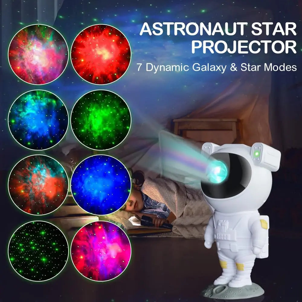 Astronaut Star Projector Night Light 360 Adjustable with Timer and Remote Control for Bedroom Party Birthday Decorations Gifts