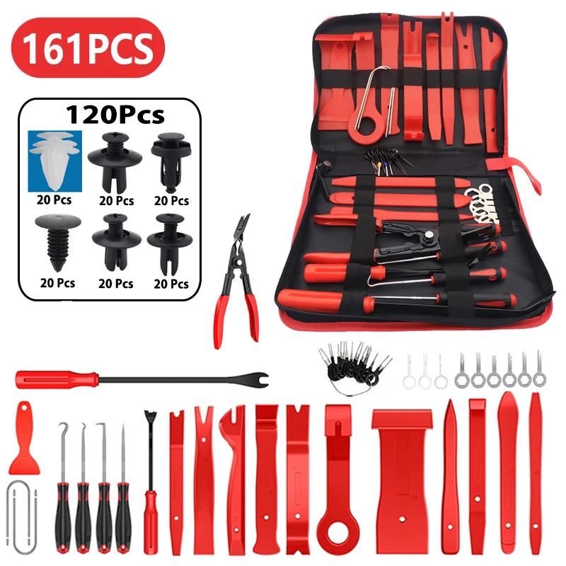 Auto Car Instrument Board Removal Tool Kit Automobile Sound Disassembly Kit Hand Tool Set Crowbar Screwdriver Deluxe Toolkit