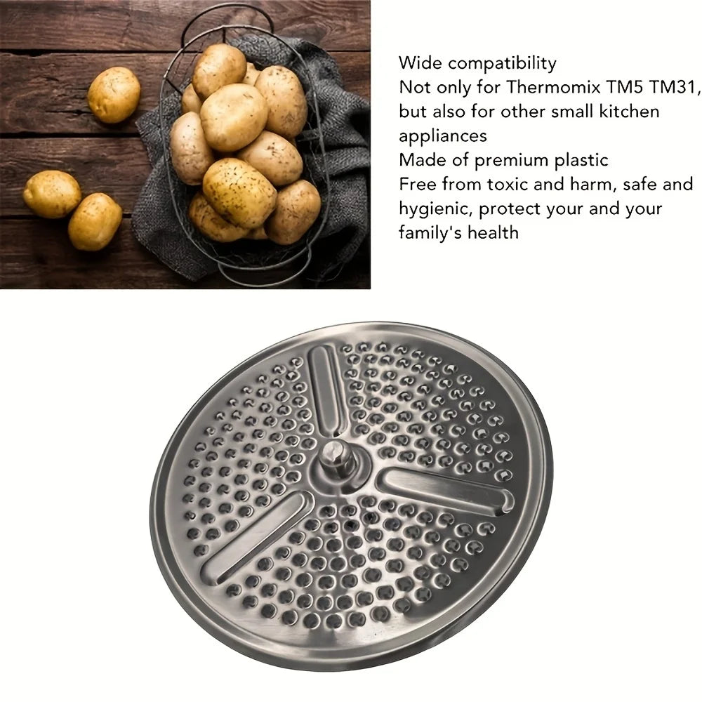 1PC For Thermomix TM5 TM6 Stainless Steel Potato Peeler - Durable, Food-Safe Kitchen Gadget for Effortless Peeling