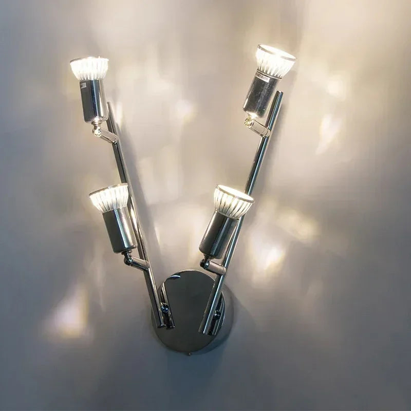 Modern ceiling light Adjustable Rotatable Ceiling lamp GU10 LED Bulb Bar Lamp Wall Sconces Living Room Cabinet bedroom lamp