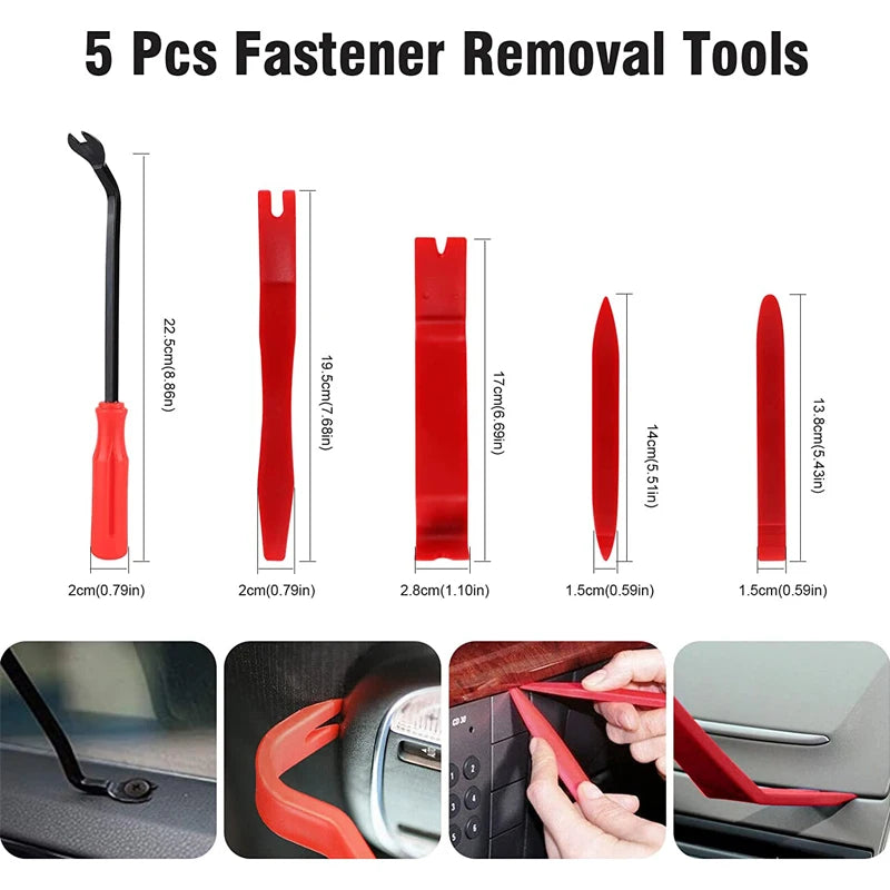 Auto Car Instrument Board Removal Tool Kit Automobile Sound Disassembly Kit Hand Tool Set Crowbar Screwdriver Deluxe Toolkit