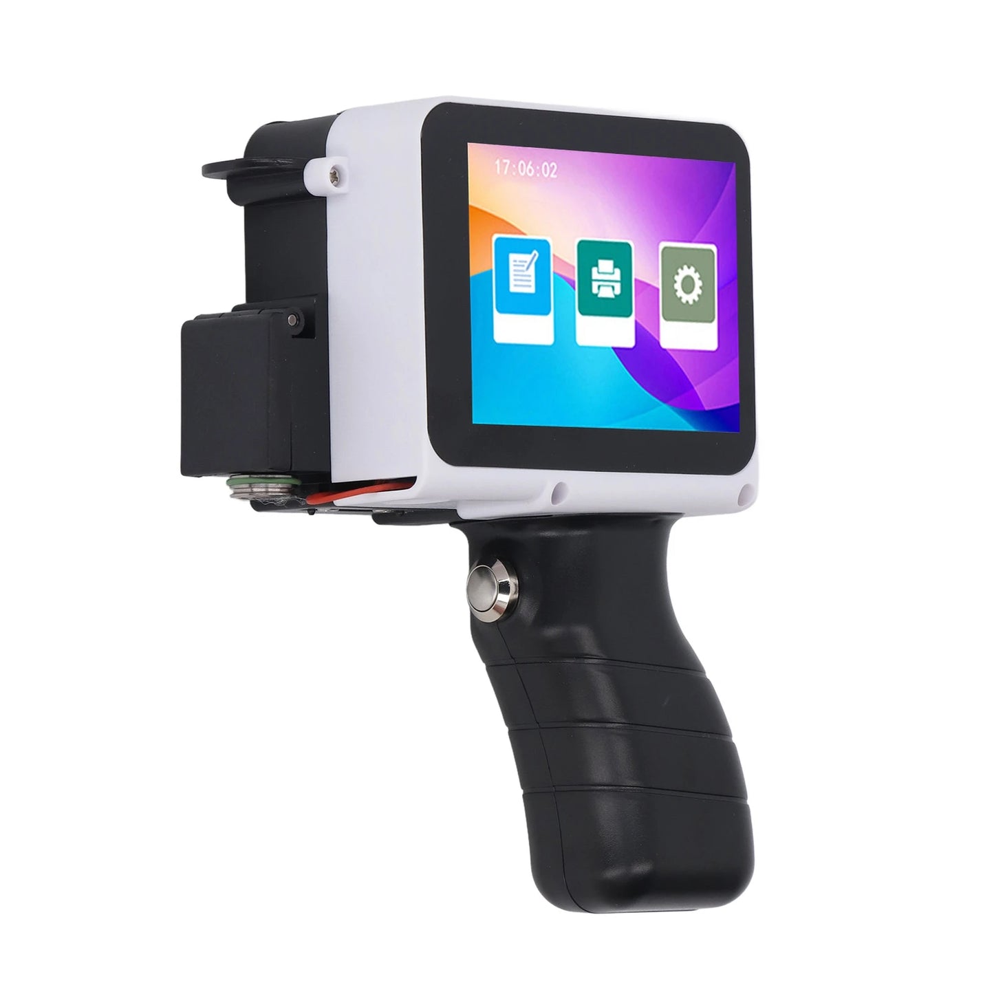 Handheld Printer 300-600dpi Adjustable USB 3.5mm Interface Mini Inkjet Printer for Batch Serial Number for Plastic Wood Fabric