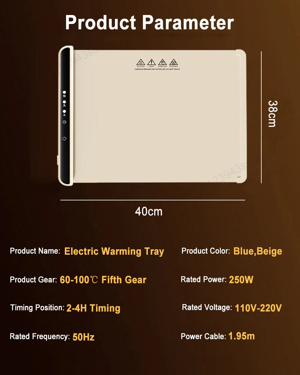 Food Warmer Plate Electric Warming Tray Foldable Food Warming Pad Electric Food Warmer Fast Heating Portable Food Warming Mat