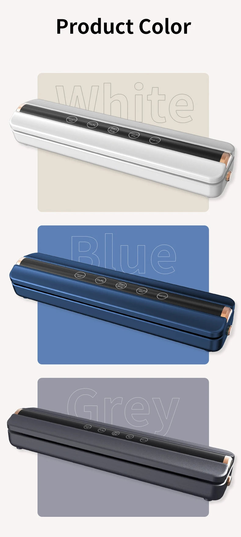 Wireless Fully Automatic Vacuum Sealing Machine Both Dry And Wet Oil Powders Fluffiness Tapping and Single Sealing