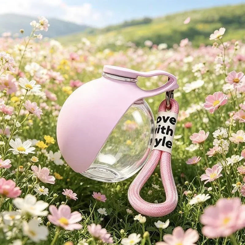 Portable Water Bottle for Dogs Outdoor Use,PETG Convenient Dog Drink Dispenser Puppy Travel Portable Water Bowl