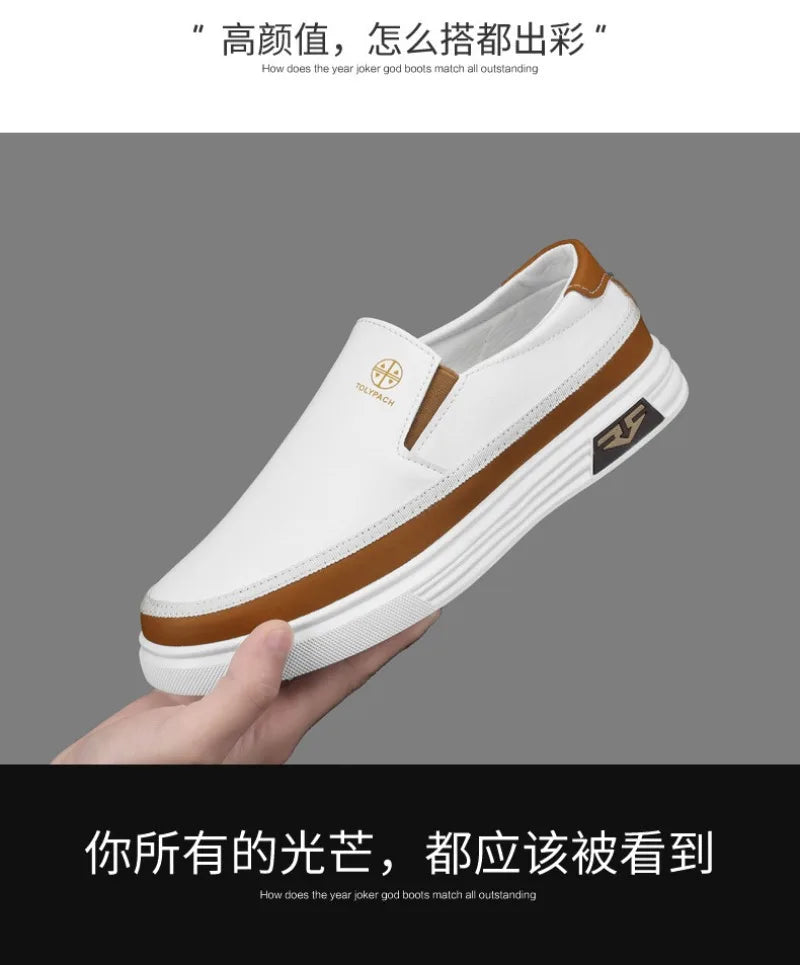 Men's Loafers Fashion Handmade Leather Shoes Luxury Brand Casual Shoe Classics Business Men's Dress Shoes Slip on Driving Shoes