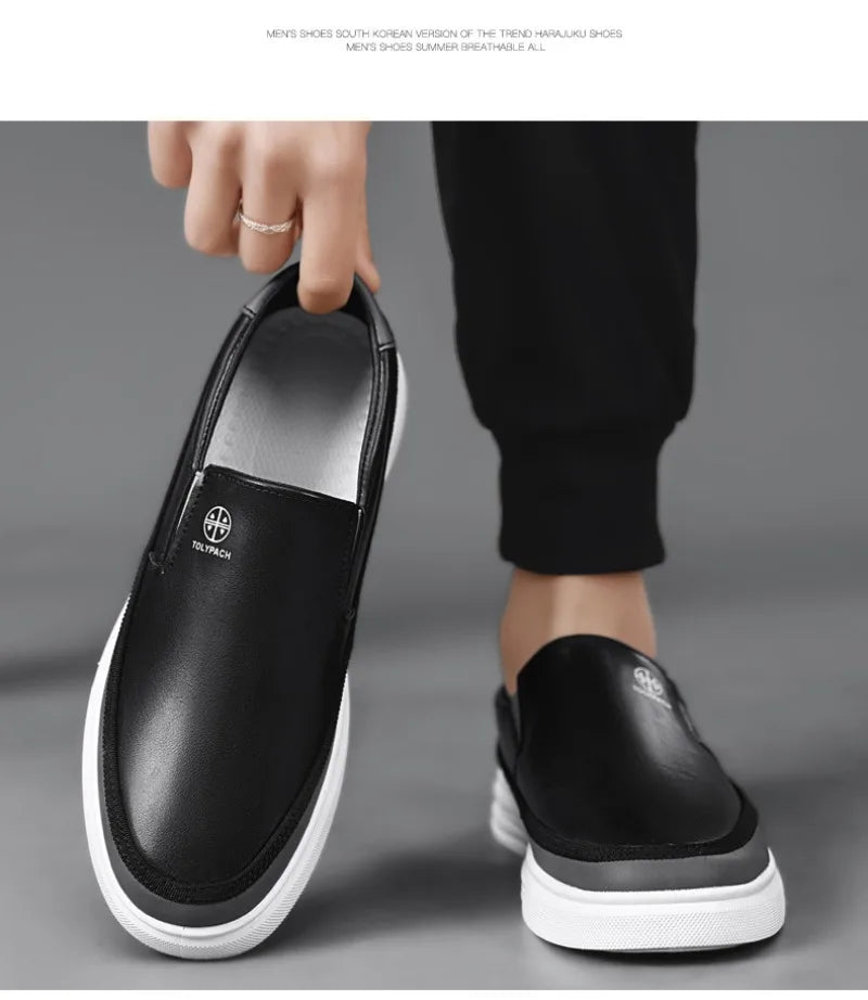 Men's Loafers Fashion Handmade Leather Shoes Luxury Brand Casual Shoe Classics Business Men's Dress Shoes Slip on Driving Shoes