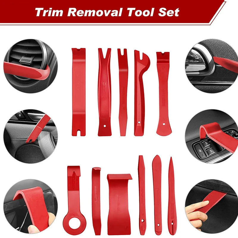Auto Car Instrument Board Removal Tool Kit Automobile Sound Disassembly Kit Hand Tool Set Crowbar Screwdriver Deluxe Toolkit